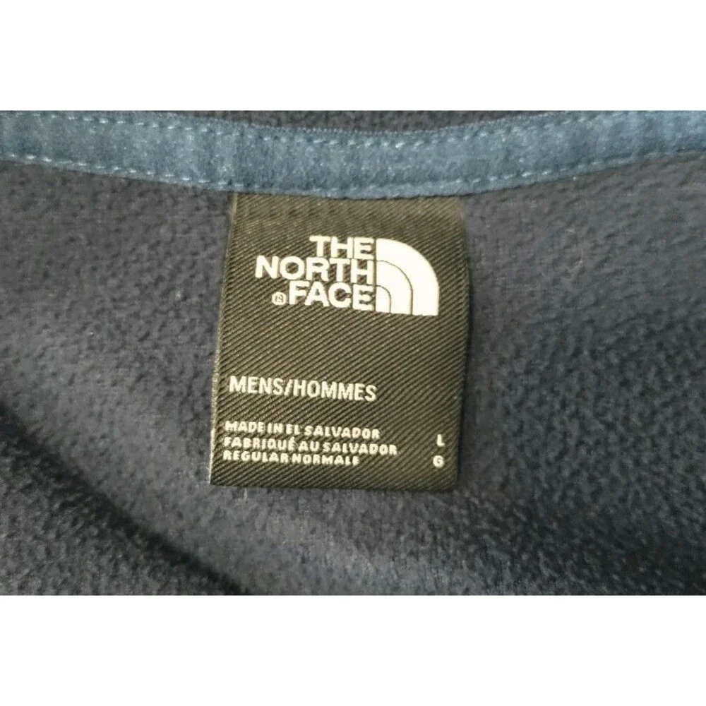The North Face Fleece Pullover Men's Large Navy and Blue Warm Comfy Casual